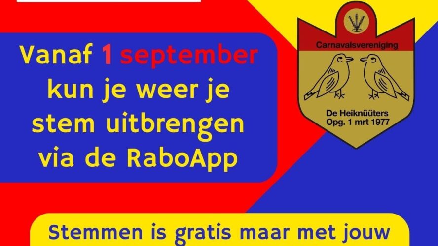 Cv. De Heiknüüters doet mee aan Rabo ClubSupport 2025!