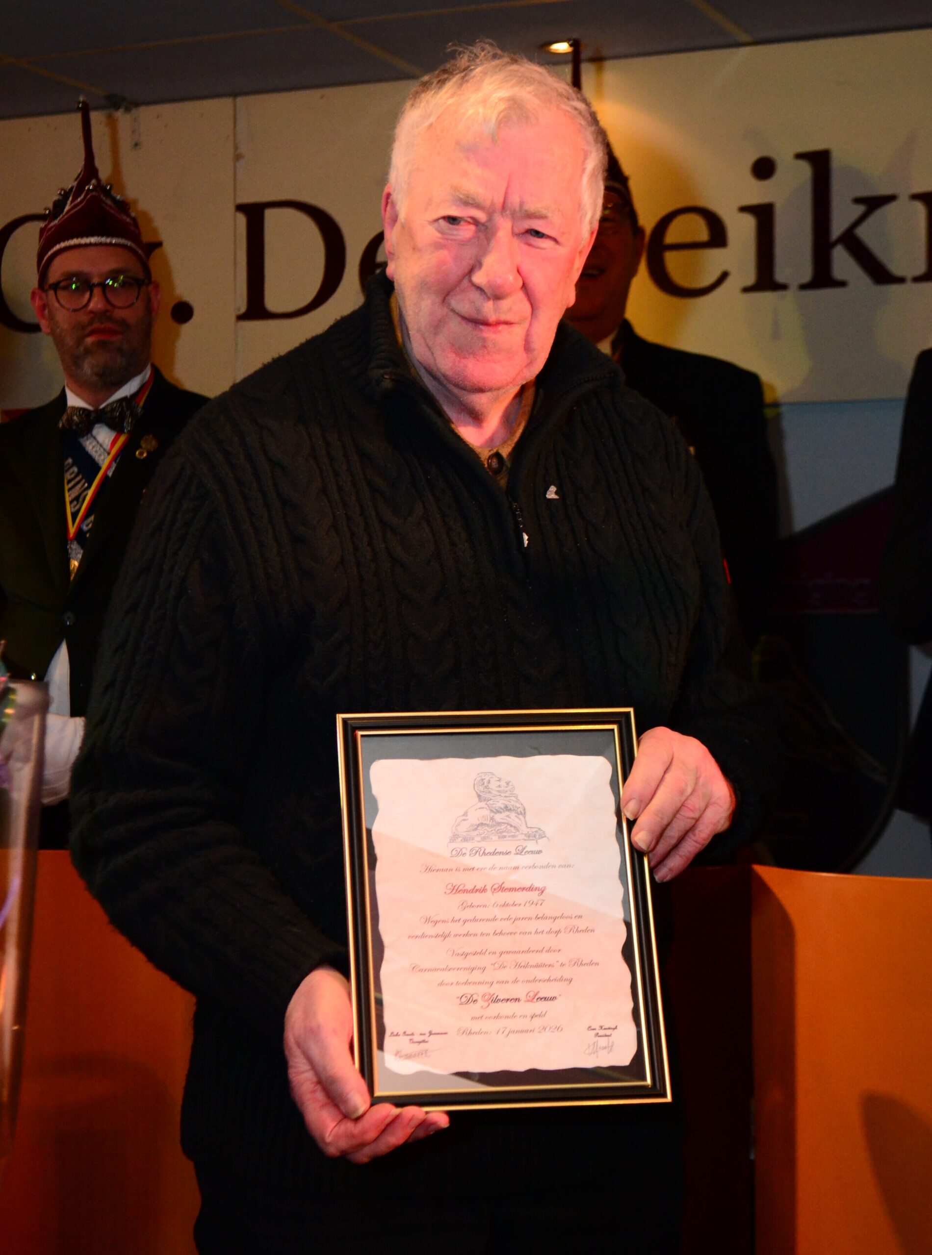 Nieuwe Ridder in de Orde van de Rhedense Leeuw: Henk Stemerding