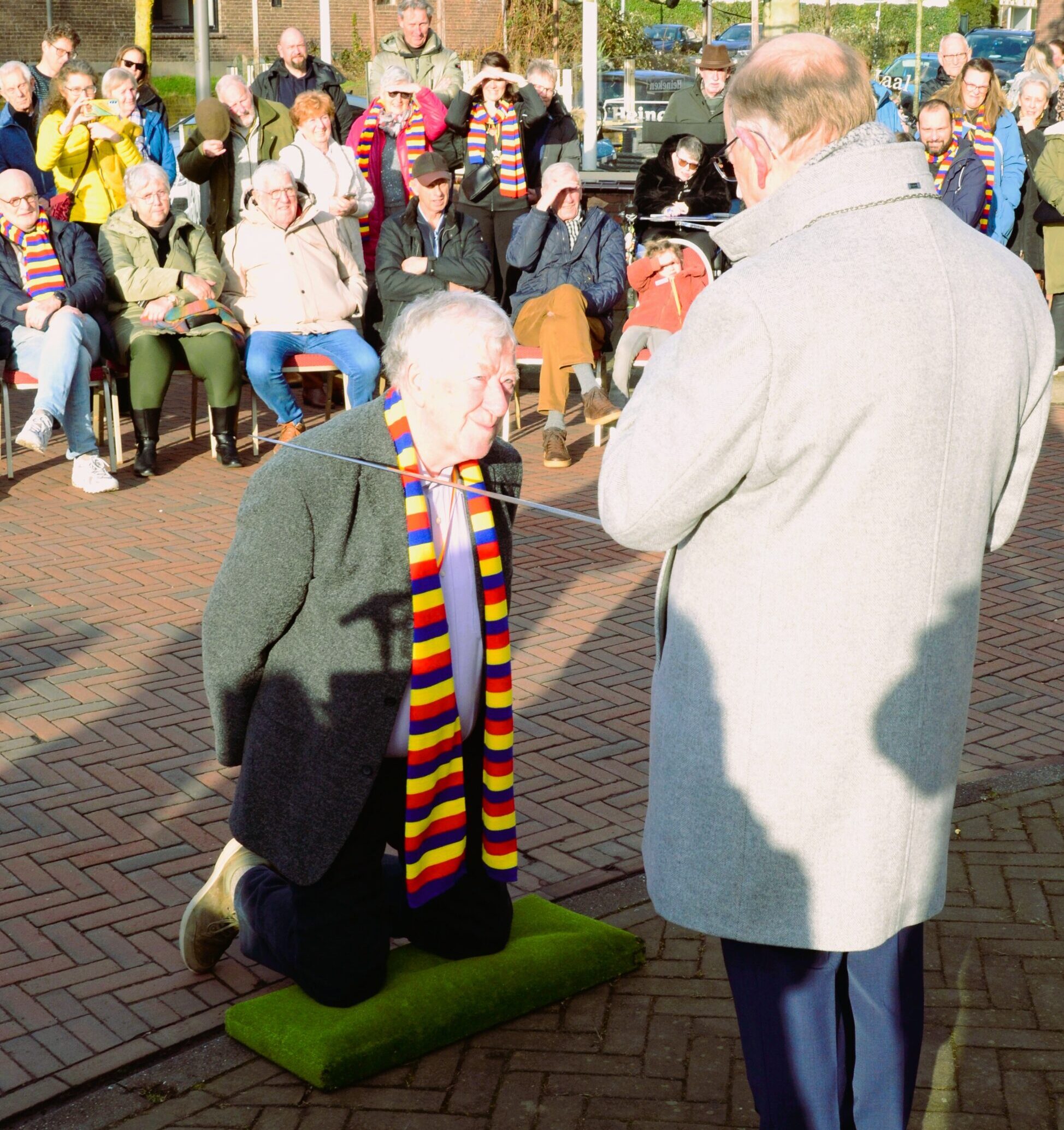 Henk Stemerding tot Ridder geslagen in de Orde van de Rhedense Leeuw