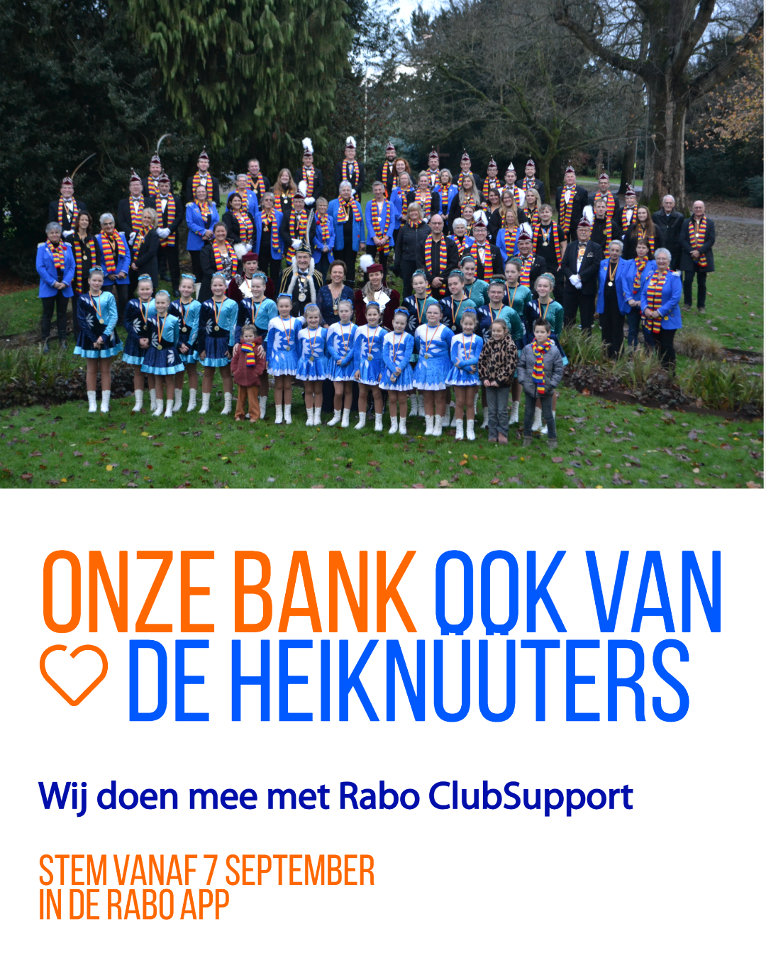 Steun Carnavalsvereniging De Heiknüüters met Rabo ClubSupport!